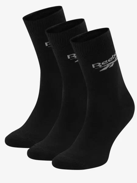 Дълги чорапи Reebok черен