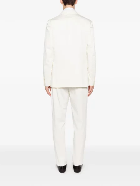 Costum Lardini cu două rânduri de nasturi de costum alb