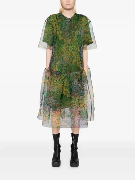 Rochie mini Jnby scurtă de costum verde