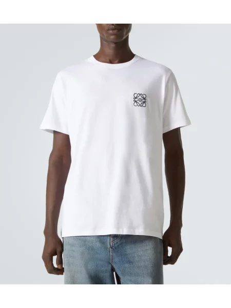 Tricou Loewe din jerseu alb