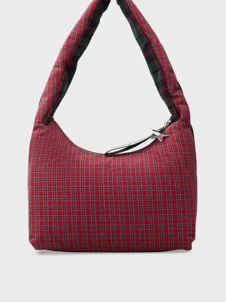 Клетчатая сумка хобо Tommy Jeans