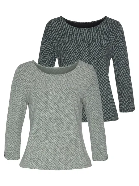 LASCANA Tricou / închis gri