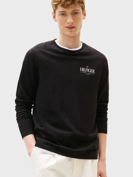 Лонгслів Tommy Hilfiger чорний