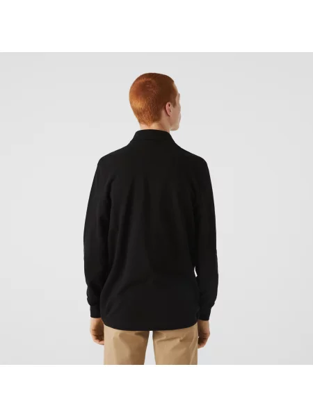 Поло Lacoste черное