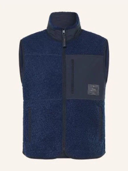 Tommy Hilfiger Kamizelka Z Futerkiem Typu Teddy blau granatowa