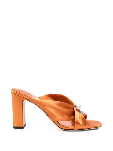 Sandale Jimmy Choo cu perle portocaliu