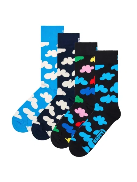 Happy Socks Ponožky námořnická modř / azurová / černá bílá