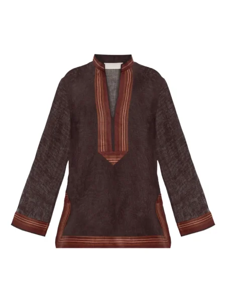 Bluză Tory Burch cu dungi maro