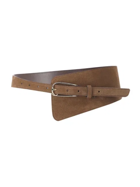 Pasek Abro skórzany brązowy