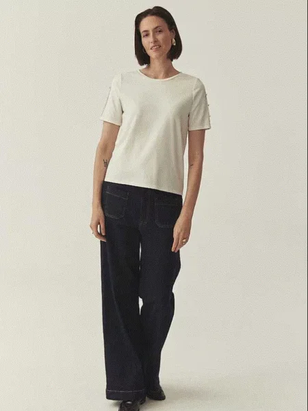 Bluză Tatuum din modal alb