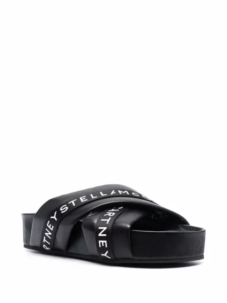 Sandale Stella Mccartney cu platformă cu autograf negru