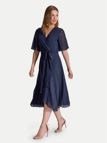 Swing Rochie cocktail Bleumarin