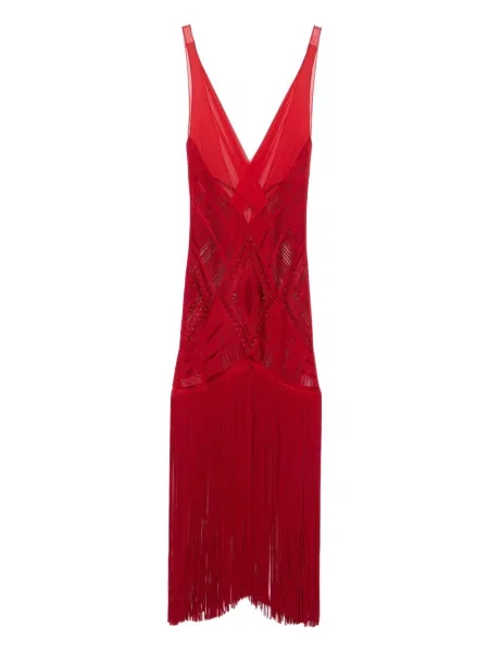 Rochie midi The Attico roșu