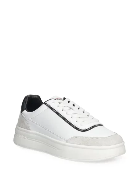 Sneakerși Guess cu autograf alb