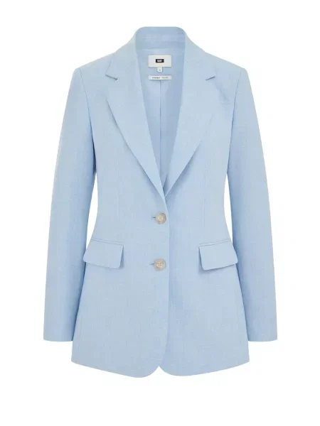 WE Fashion Sacou deschis albastru