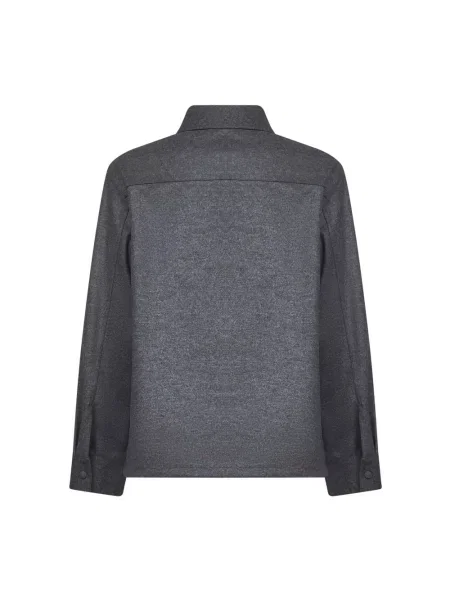 Koszula Jil Sander wełniana szara