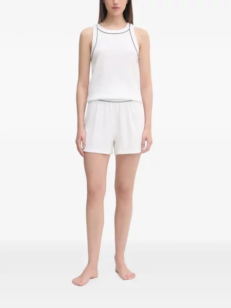 Pijamale Lacoste tricotate alb