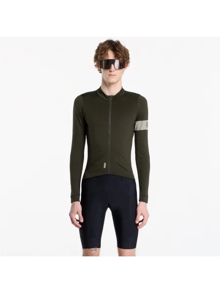 Lung tricou Rapha cu mâneci lungi din jerseu alb