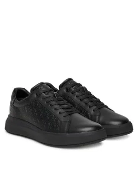 Calvin Klein Sneakersy Chunky Low Top Lace Up Mono černá