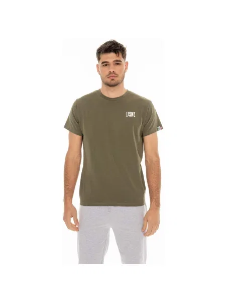 Scurt tricou Leone 1947 cu mâneci scurte cu autograf verde