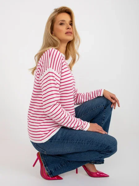Pulover Fashionhunters alb