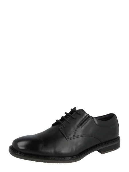 Bugatti Pantofi cu șireturi negru