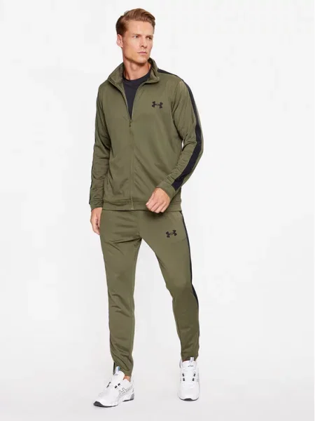 Under Armour Dres Ua Knit Track Suit Khaki Fitted Fit
