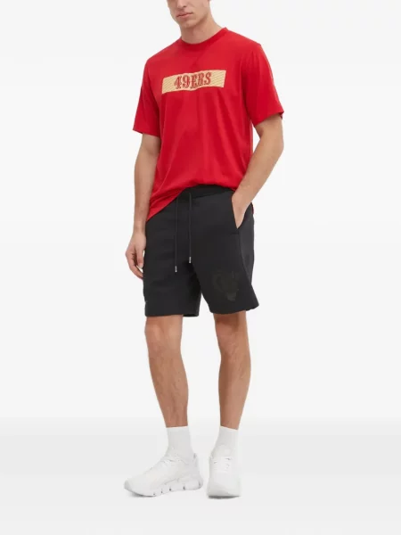 Slip de baie Nike cu cordon cu imagine tricotate albastru