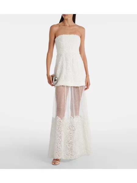 Rochie Simkhai din șifon de costum alb
