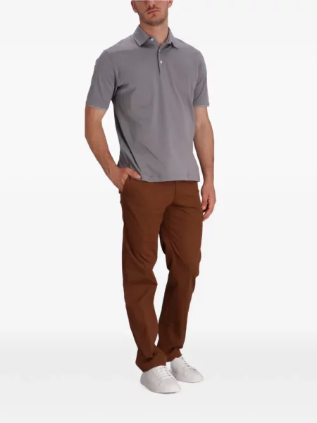 Scurt tricou polo Herno gri