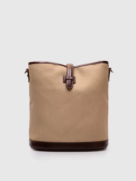 Сумка бакет-бег DOMIZIA Max Mara Weekend бежева