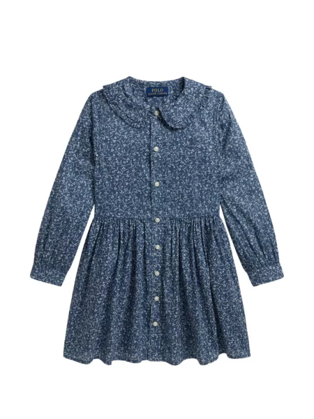 Sukienka dziecięca Polo Ralph Lauren niebieska