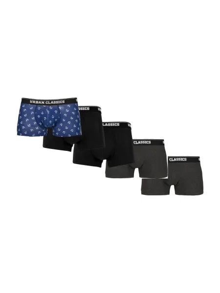 Urban Classics Boxeralsók kék / szürke fekete