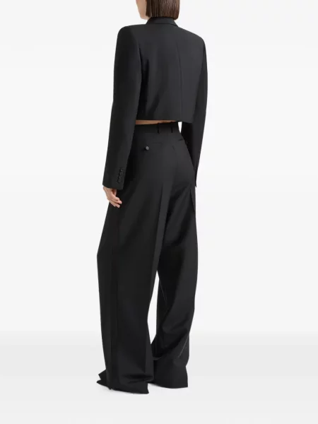 Decupat geacă Givenchy de lână negru