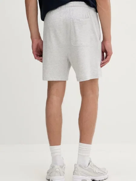 Szorty dresowe o kroju regular fit z mieszanka bawełny Tommy Jeans szare