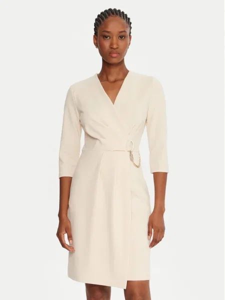 Rinascimento Rochie cocktail bej