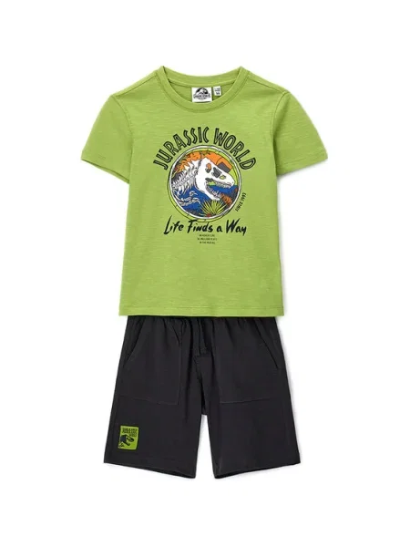 Original Marines Set tricou și pantaloni scurți verde