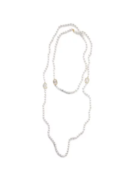 Colier Izabel Display cu perle alb