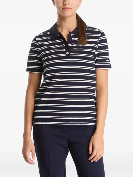 Tricou polo Gant cu dungi albastru