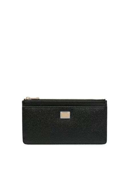 Portfel Dolce And Gabbana skórzany czarny