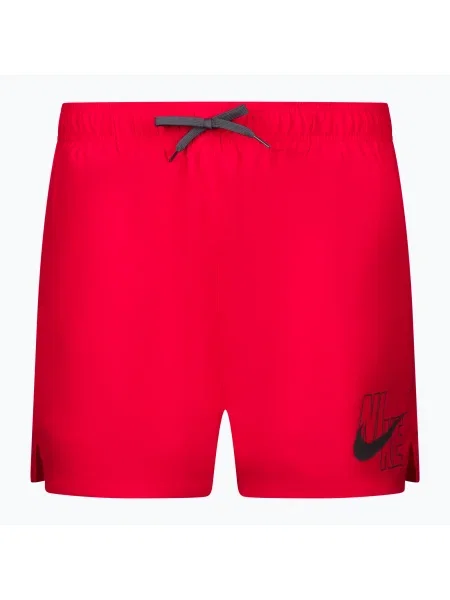 Pantaloni scurți de baie bărbați Nike Logo Solid 5" Volley roșu