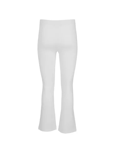 Leggings La Rose evazate alb