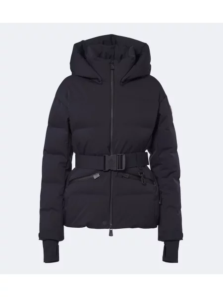 Opásaný péřová bunda Moncler Grenoble černá
