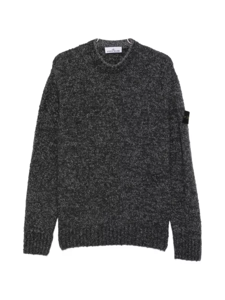 Pulover Stone Island cu strasuri gri