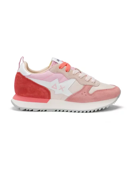 Sneakersy Sun68 skórzane różowe