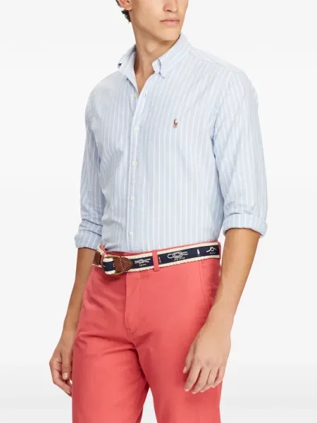 Cu centură curea Polo Ralph Lauren tricotate cu dungi albastru