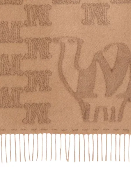 Fular Max Mara cu franjuri din jacard