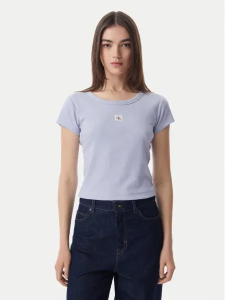 Calvin Klein Jeans Tričko orgovánová modrá