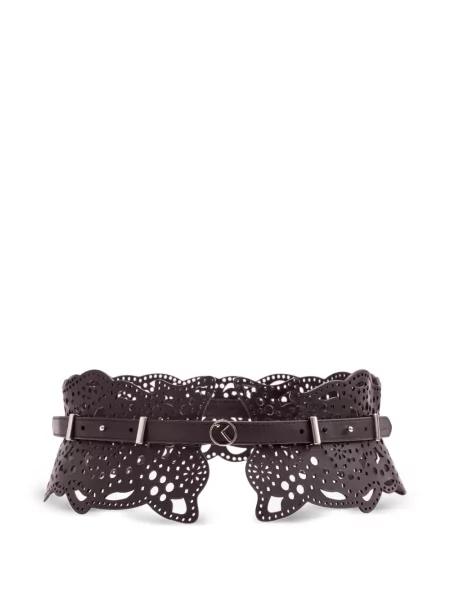 Curea Saiid Kobeisy din piele cu perforații maro