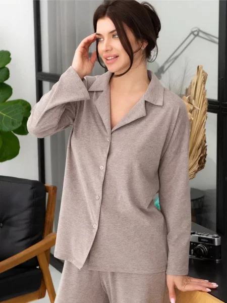 Leinle Кофта для дому бежевий